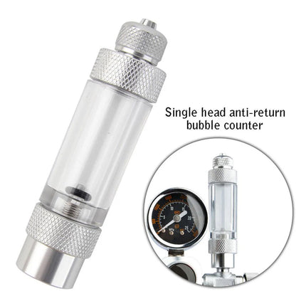 Aquarium CO2 Bubble Counter Single Head Durable for Fish Tank Planted Aquarium