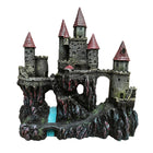 Aquarium Castle Ornament Fish Tank Decoration Medieval Style Resin Decor Home