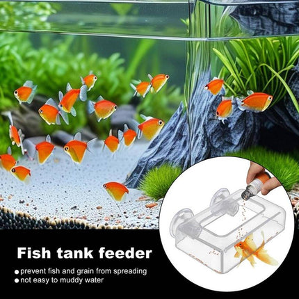 Acrylic Aquarium Fixed Feeding Ring Suction Mount