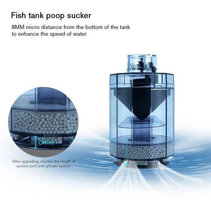 Aquarium Waste Suction Collector Filter with Bio Media