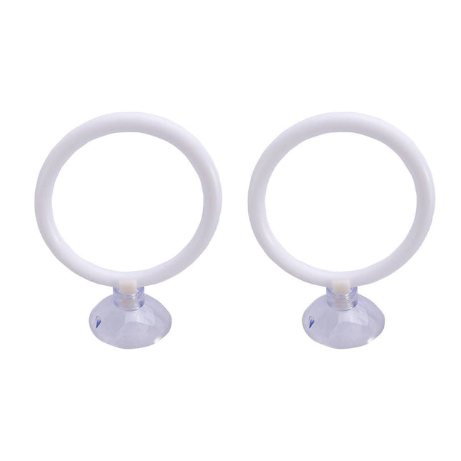 Aquarium Fish Training Ring 2 Pack with Suction Cup Feeding Hoop for Betta Fish