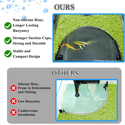 Fish Tank Floating Feeding Ring Aquarium Food Feeder Anti-Waste Fish Feeding Tool