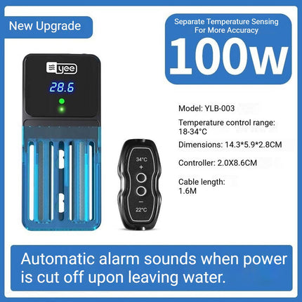 Submersible Aquarium Heater Rod PTC Digital Thermostat 25W 50W 100W