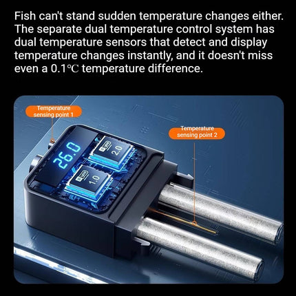 Submersible Aquarium Heater Rod PTC Digital Thermostat 25W 50W 100W