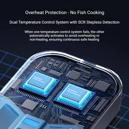 Titanium Aquarium Heater Rod 50W Digital Display Thermostat for Fish Tanks