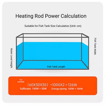 Explosion Proof Quartz Aquarium Heater Rod 50W 100W Digital Thermostat