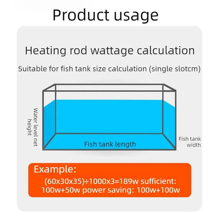 Aquarium Quartz Heater Rod Explosion Proof Constant Temperature 60W 100W