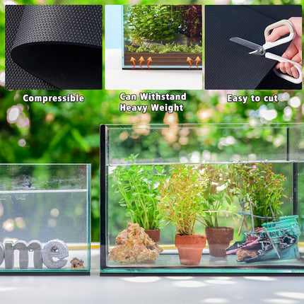 Aquarium Leveling Mat Non Slip Waterproof Thick for Fish Tank Stand Base Use
