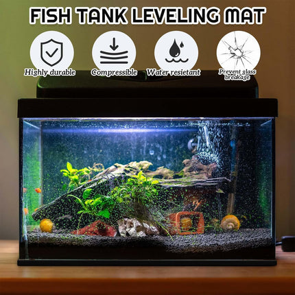 Aquarium Leveling Mat Non Slip Waterproof Thick for Fish Tank Stand Base Use