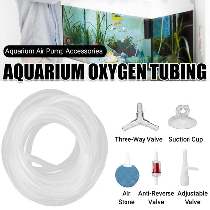 6 Meter Aquarium Air Pump Tubing 6mm Flexible Hose with Accessory Kit