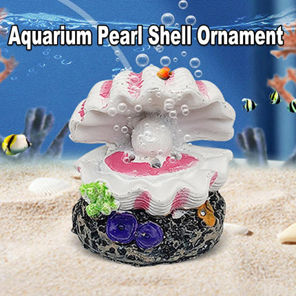Fish Tank Aquascape Decoration Pearl Shell Ornament for Aquarium Landscape Decor