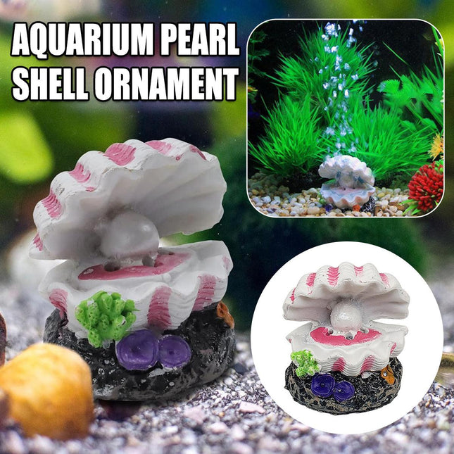 Fish Tank Aquascape Decoration Pearl Shell Ornament for Aquarium Landscape Decor