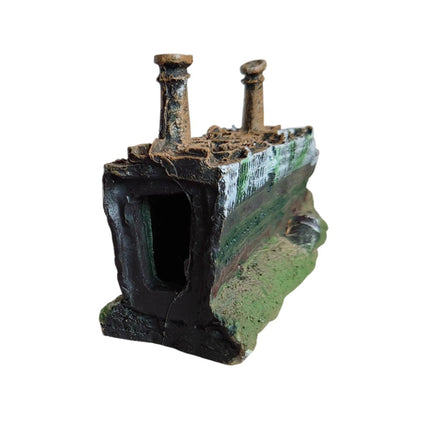 Titanic Shipwreck Aquarium Decoration for Fish Tank Aquascape Underwater Decor