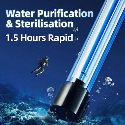 Submersible UV Sterilizer Lamp with Shade Cover for Aquarium Fish Tank Algae