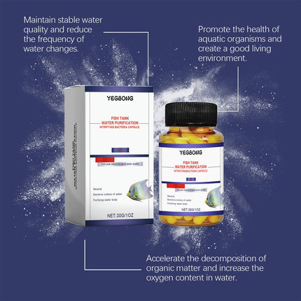 Aquarium Water Purification Capsules 30g Fish Tank