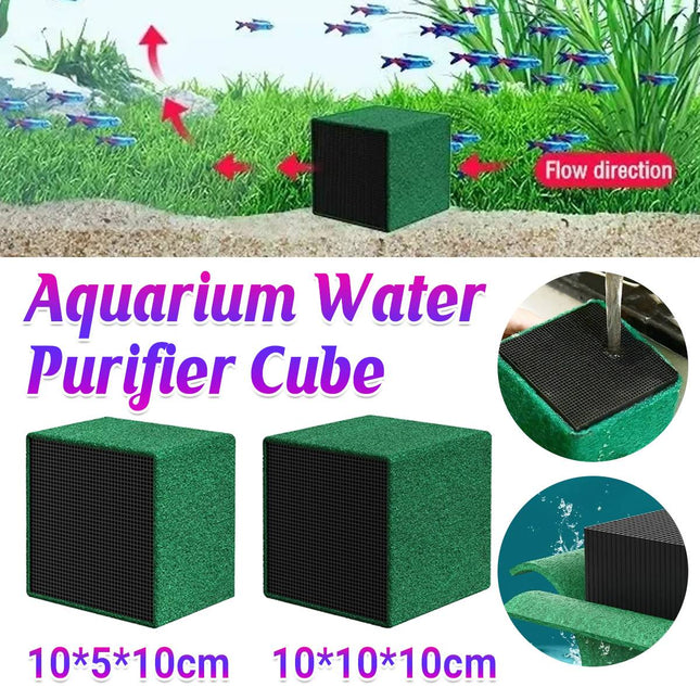 Activated Carbon Aquarium Filter Cube Biochemical Sponge Media for Fish Tank