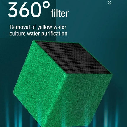 Activated Carbon Aquarium Filter Cube Biochemical Sponge Media for Fish Tank