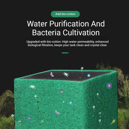 Activated Carbon Aquarium Filter Cube Biochemical Sponge Media for Fish Tank