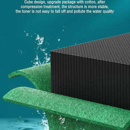 Activated Carbon Aquarium Filter Cube Biochemical Sponge Media for Fish Tank