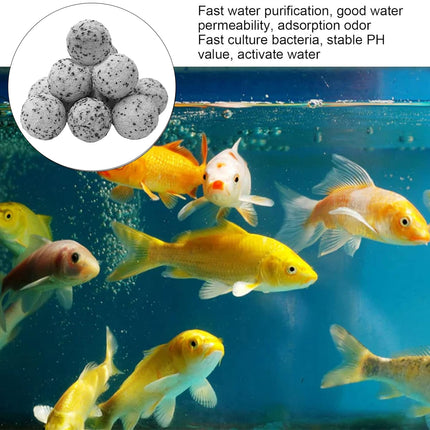 Hollow Quartz Ball Aquarium Filter Media Bio Filtration Water Purifier Fish