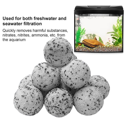 Hollow Quartz Ball Aquarium Filter Media Bio Filtration Water Purifier Fish