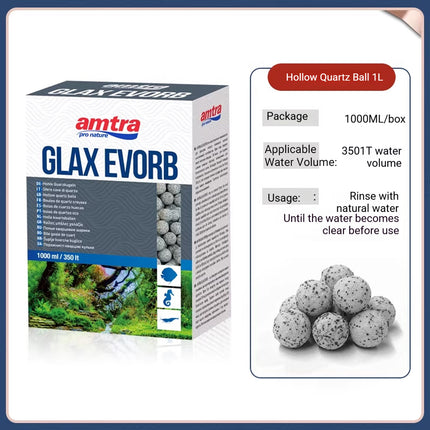 Hollow Quartz Ball Aquarium Filter Media Bio Filtration Water Purifier Fish