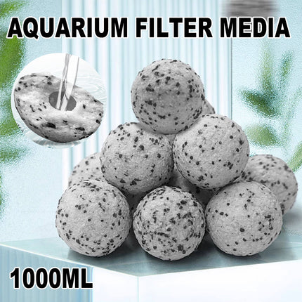 Hollow Quartz Ball Aquarium Filter Media Bio Filtration Water Purifier Fish