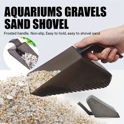 Aquarium Sand Cleaning Scoop Water Permeable for Fish Tank Gravel Cleaning Use