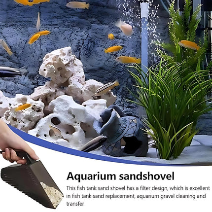 Aquarium Sand Cleaning Scoop Water Permeable for Fish Tank Gravel Cleaning Use