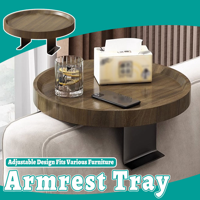 Simple Sofa Armrest Tray Adjustable Non Slip for Coffee Fruit Phone Snacks