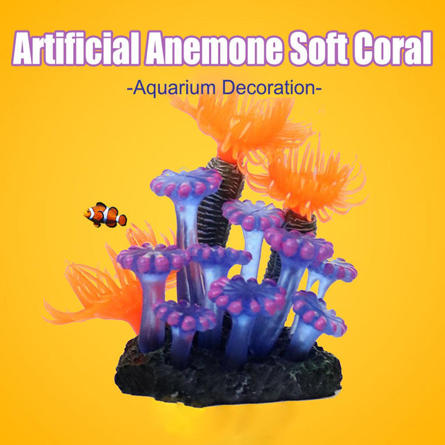 Fish Tank Decoration Soft Coral Simulation Marine Anemone Aquarium Landscape