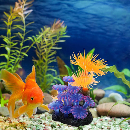 Fish Tank Decoration Soft Coral Simulation Marine Anemone Aquarium Landscape