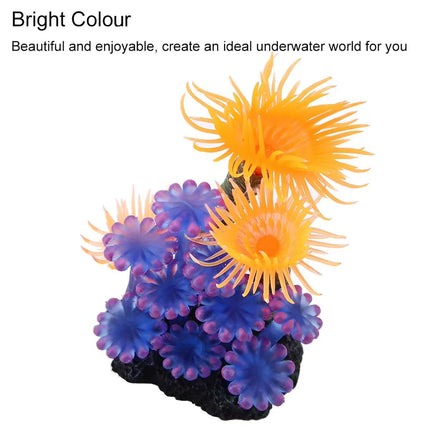 Fish Tank Decoration Soft Coral Simulation Marine Anemone Aquarium Landscape