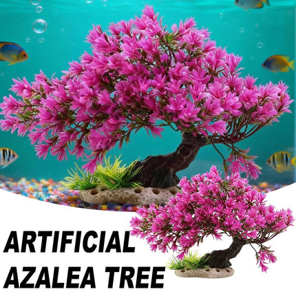 Resin Welcome Pine Tree Aquarium Landscape Ornament Fish Tank Decoration
