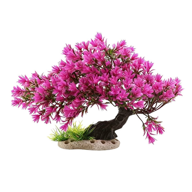 Resin Welcome Pine Tree Aquarium Landscape Ornament Fish Tank Decoration