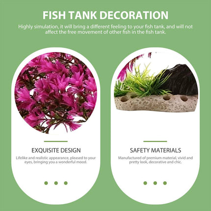 Resin Welcome Pine Tree Aquarium Landscape Ornament Fish Tank Decoration