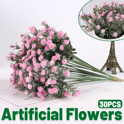30 PCS Artificial Breath Flowers Pink Realistic Looking Low Maintenance