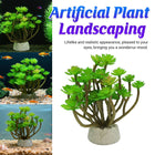 Artificial Aquarium Plant Plastic Lotus Leaf Landscape Decor for Fish Tank