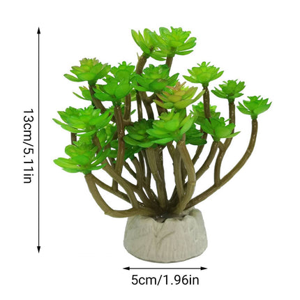 Artificial Aquarium Plant Plastic Lotus Leaf Landscape Decor for Fish Tank