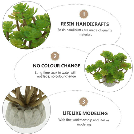 Artificial Aquarium Plant Plastic Lotus Leaf Landscape Decor for Fish Tank