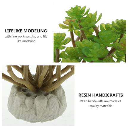 Artificial Aquarium Plant Plastic Lotus Leaf Landscape Decor for Fish Tank