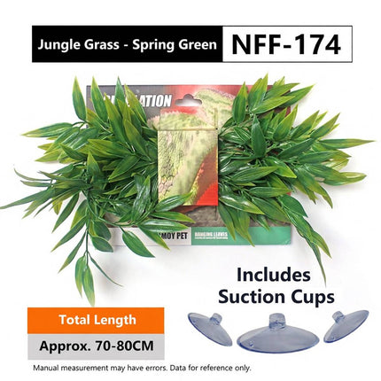 Artificial Reptile Terrarium Plant Leaves 70 to 80cm