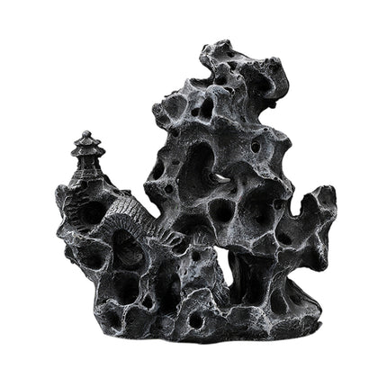 Aquarium Decor Fake Rock Mountain Ornament Cave Hideout for Fish Tank Decoration