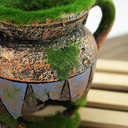 Fish Tank Decoration Moss Vase Shabby Style Flower Pot Aquarium Ornament Decor