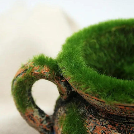 Fish Tank Decoration Moss Vase Shabby Style Flower Pot Aquarium Ornament Decor