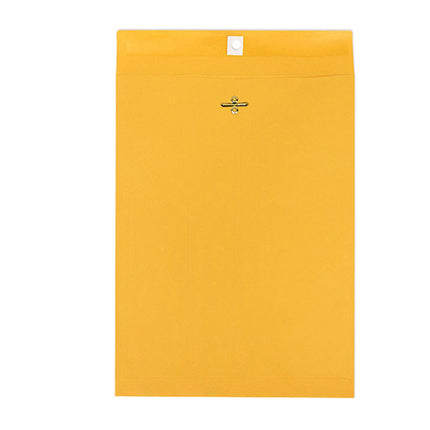 Yellow Kraft Paper Envelope 120gsm Metal Clasp Mailing Documents Office Use
