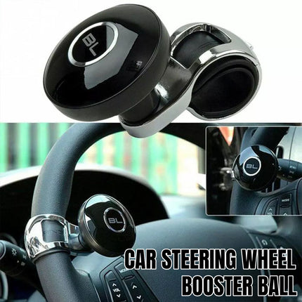 Universal Black Metal Steering Wheel Car Accessories Helper Grip Spinner Knob