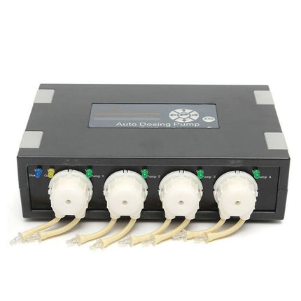 4 Head Auto Dosing Pump Aquarium Reef Coral Peristaltic Titration Timer Feeder