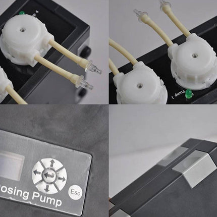 4 Head Auto Dosing Pump Aquarium Reef Coral Peristaltic Titration Timer Feeder