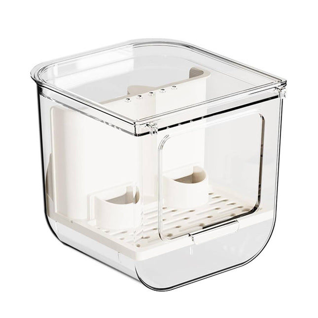 Automatic Clear Bird Feeder No Spill Seed Station